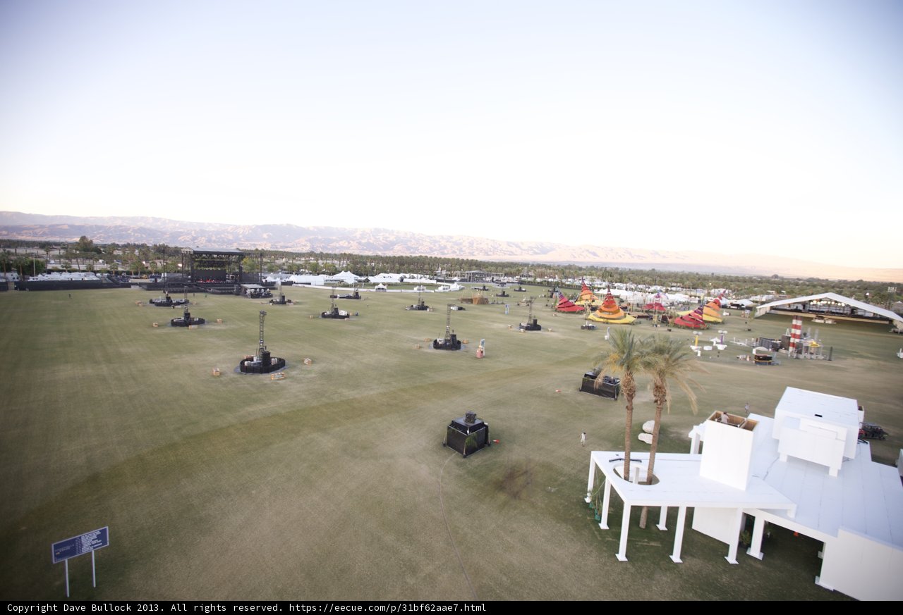 The Aerial View of Coachella's Festive Grounds