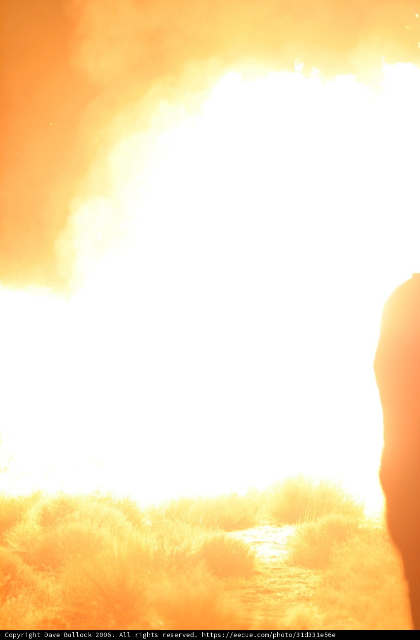 Fiery Flare at Sunset