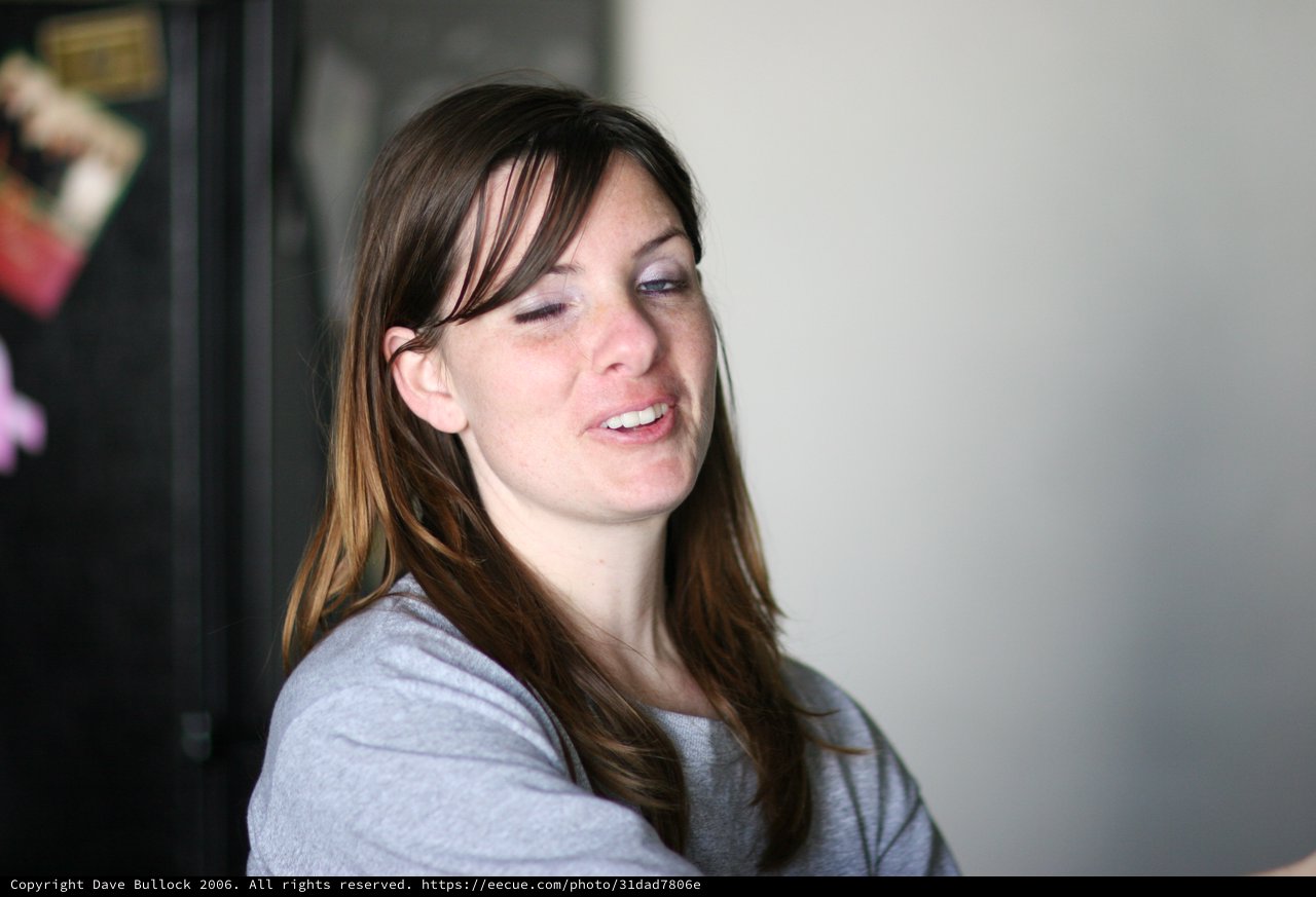 Young Woman in Candid Moment of Expression
