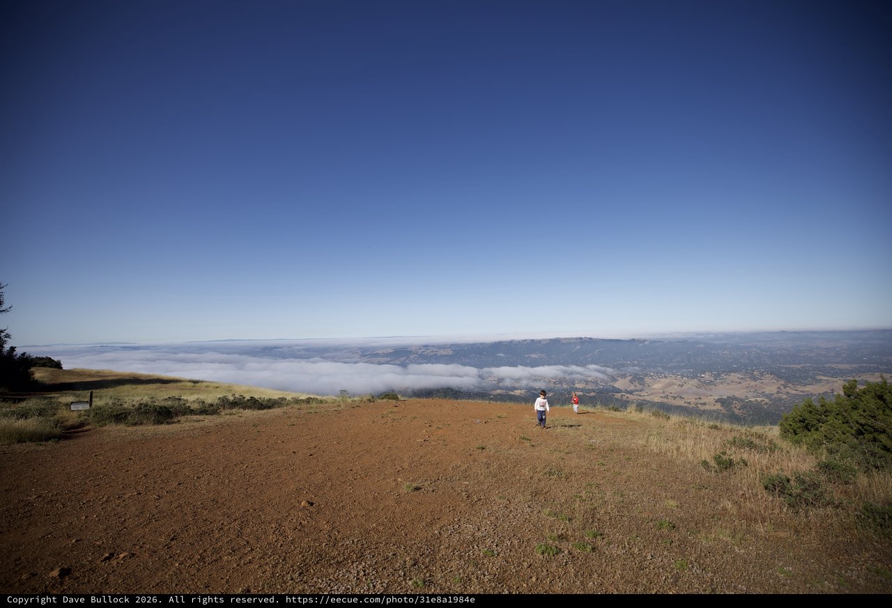 Above the Clouds at Mount Diablo Summit