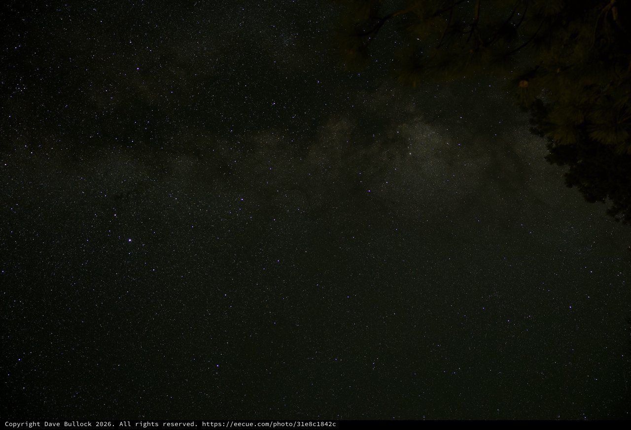 Milky Way Arches Over Mount Lassen Wilderness