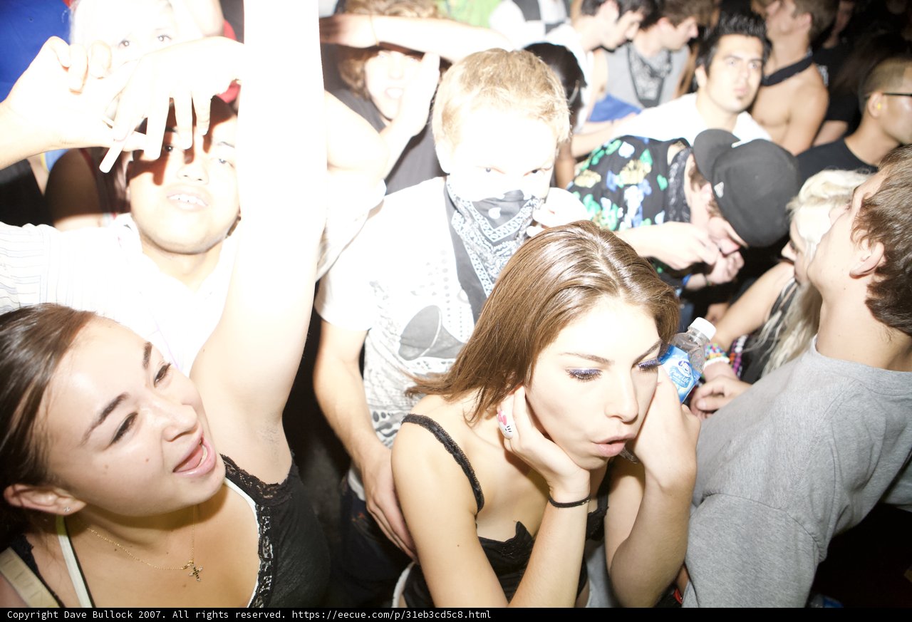 Party People with Hands Up