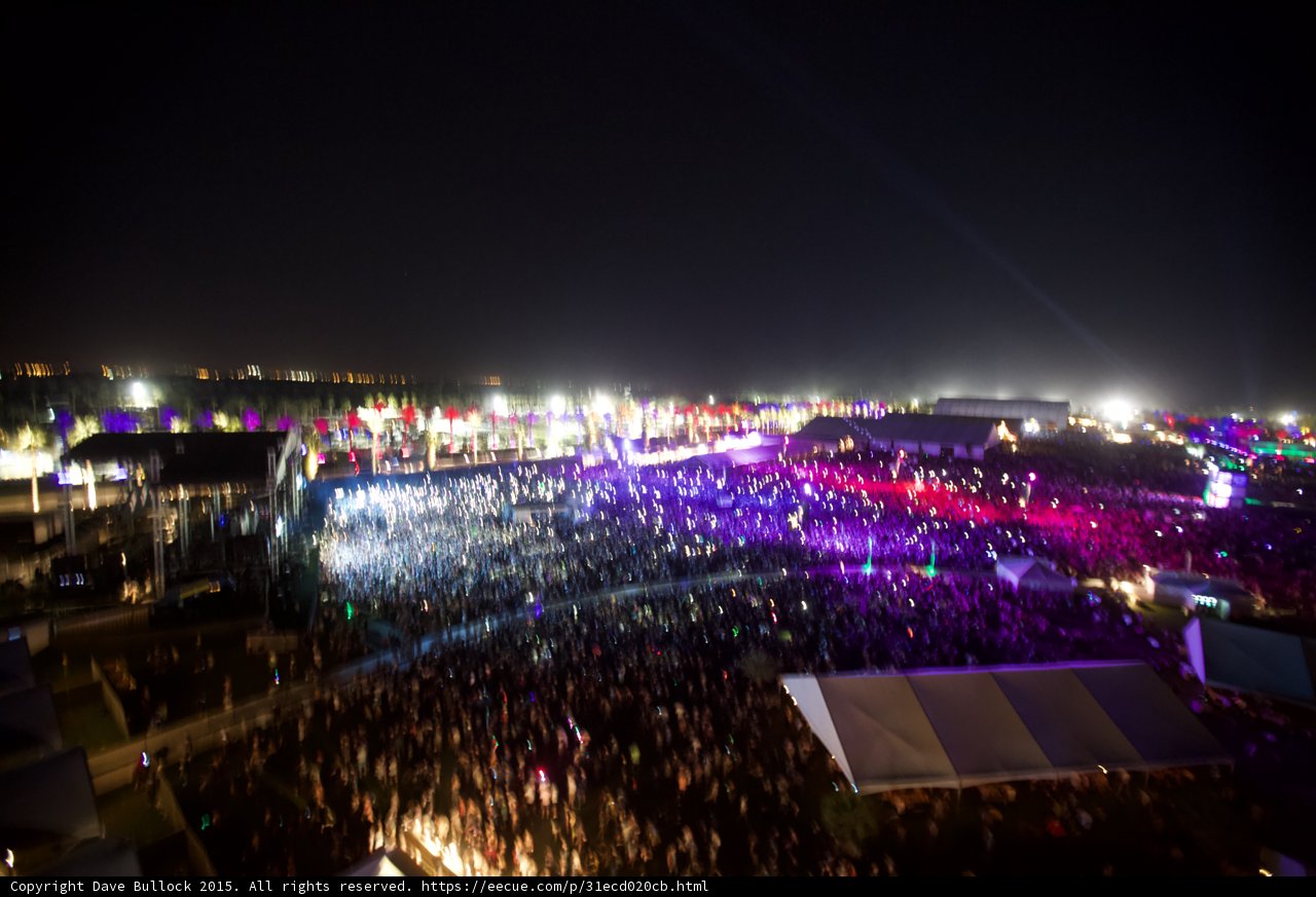 Night Sky Aglow with Music and Lights