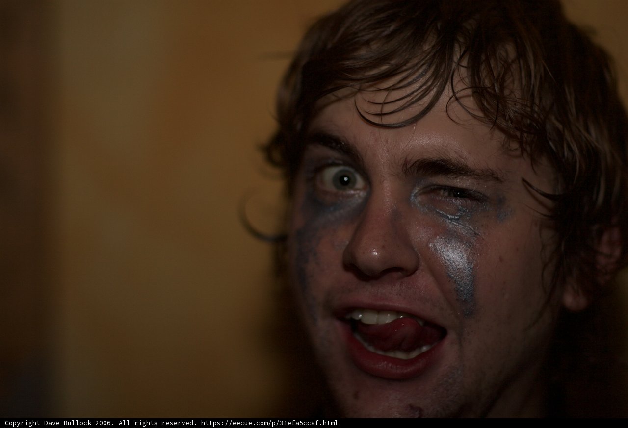 Blue Faced Man