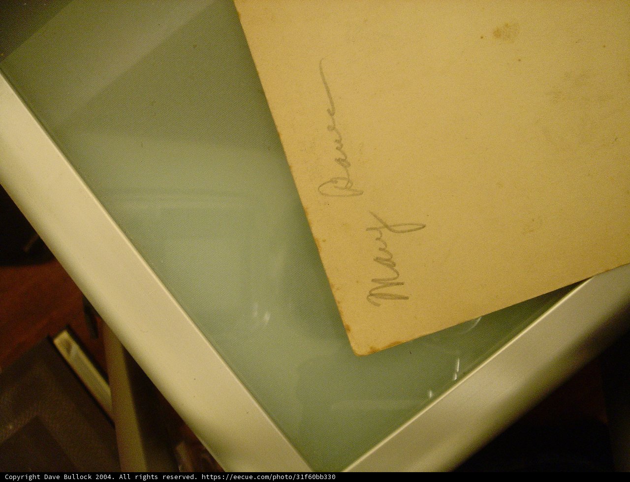Handwritten Car Document