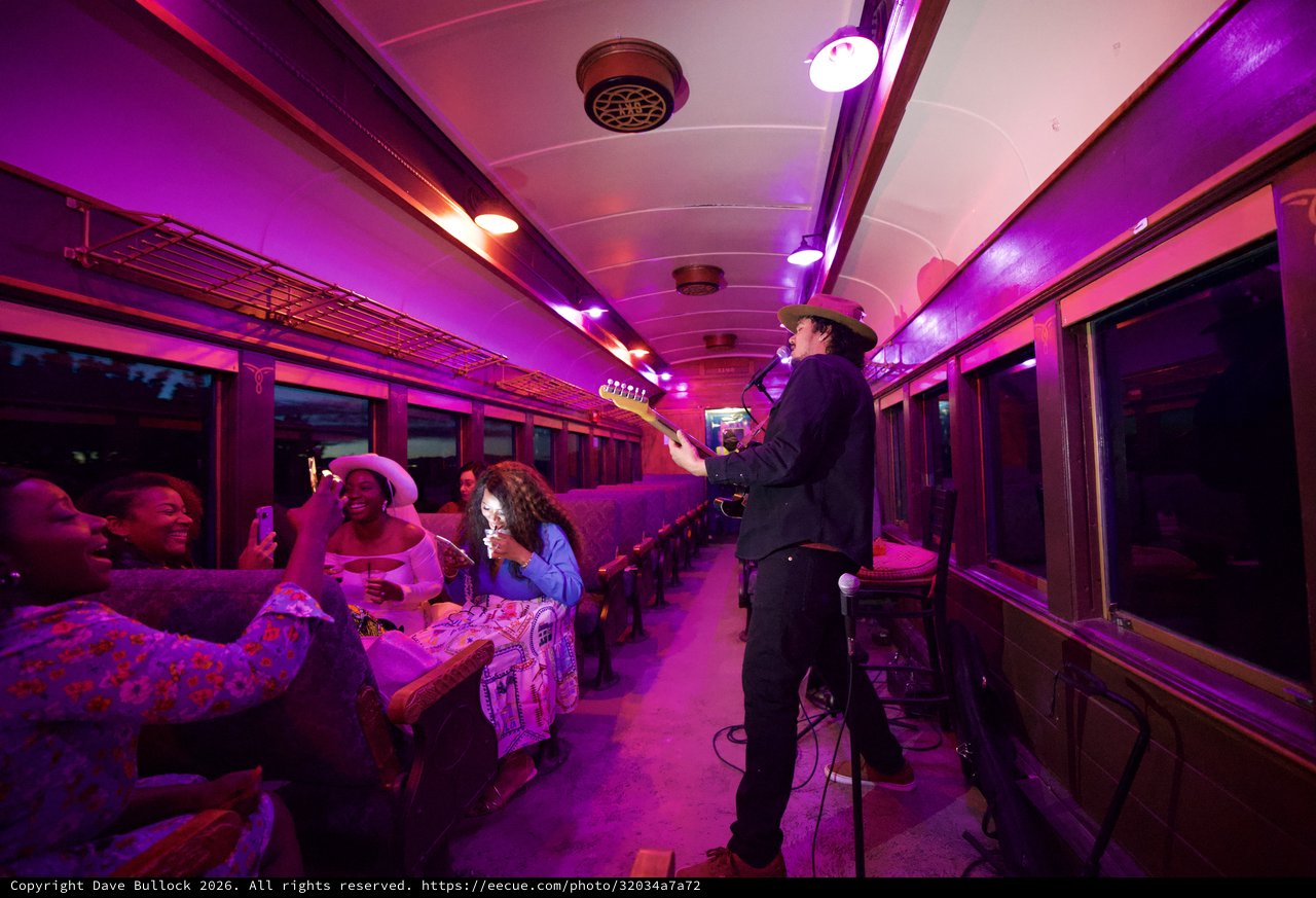 Live Country Music Performance on Vintage Train Car