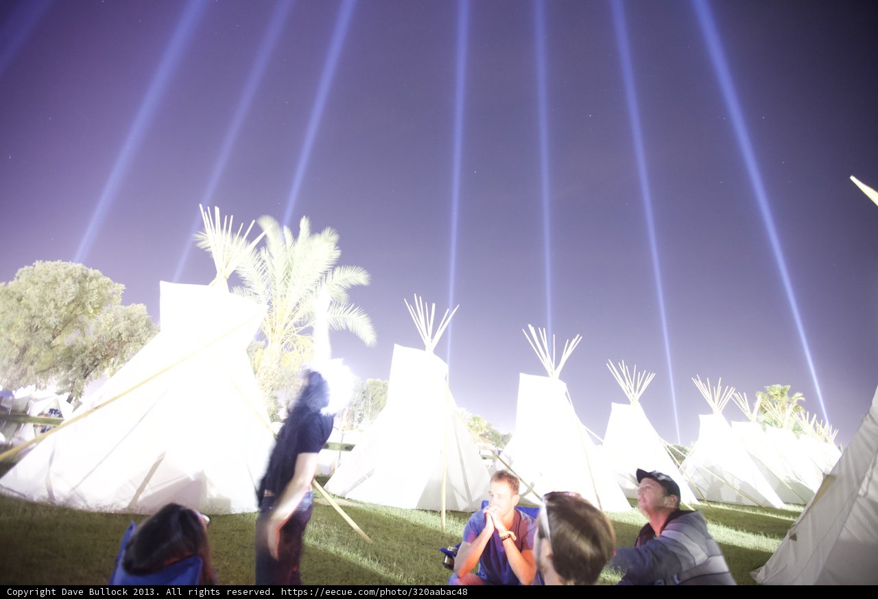 Illuminated Camping at Coachella