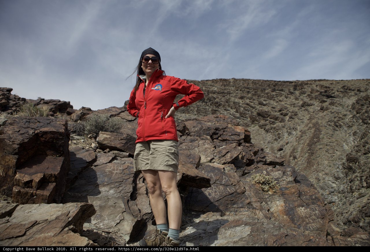 Red Jacket Girl on Rocky Hill