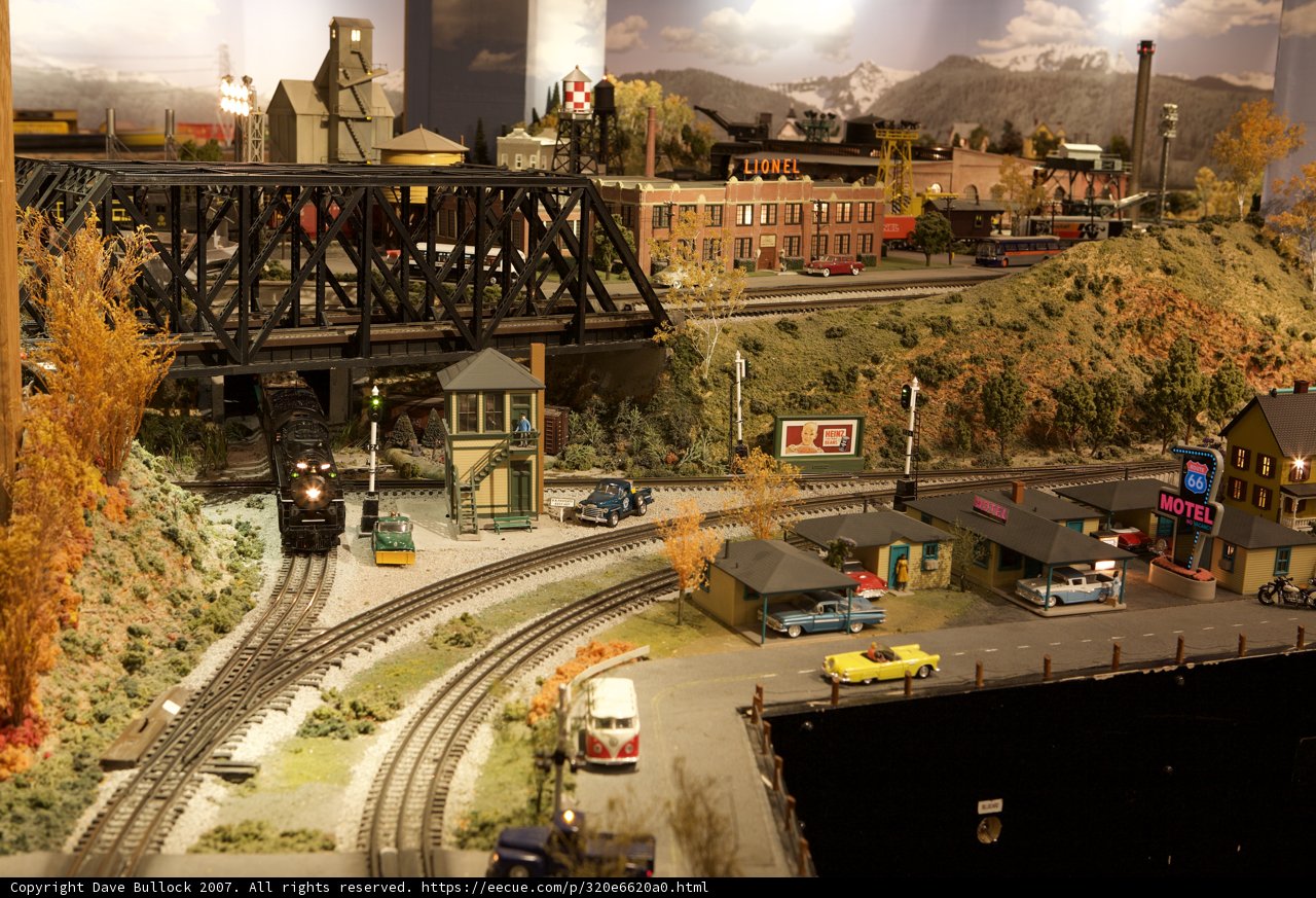 Miniature City on a Cloudy Day