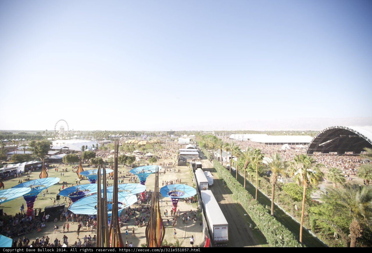 A Bird's Eye View of Coachella Crowd