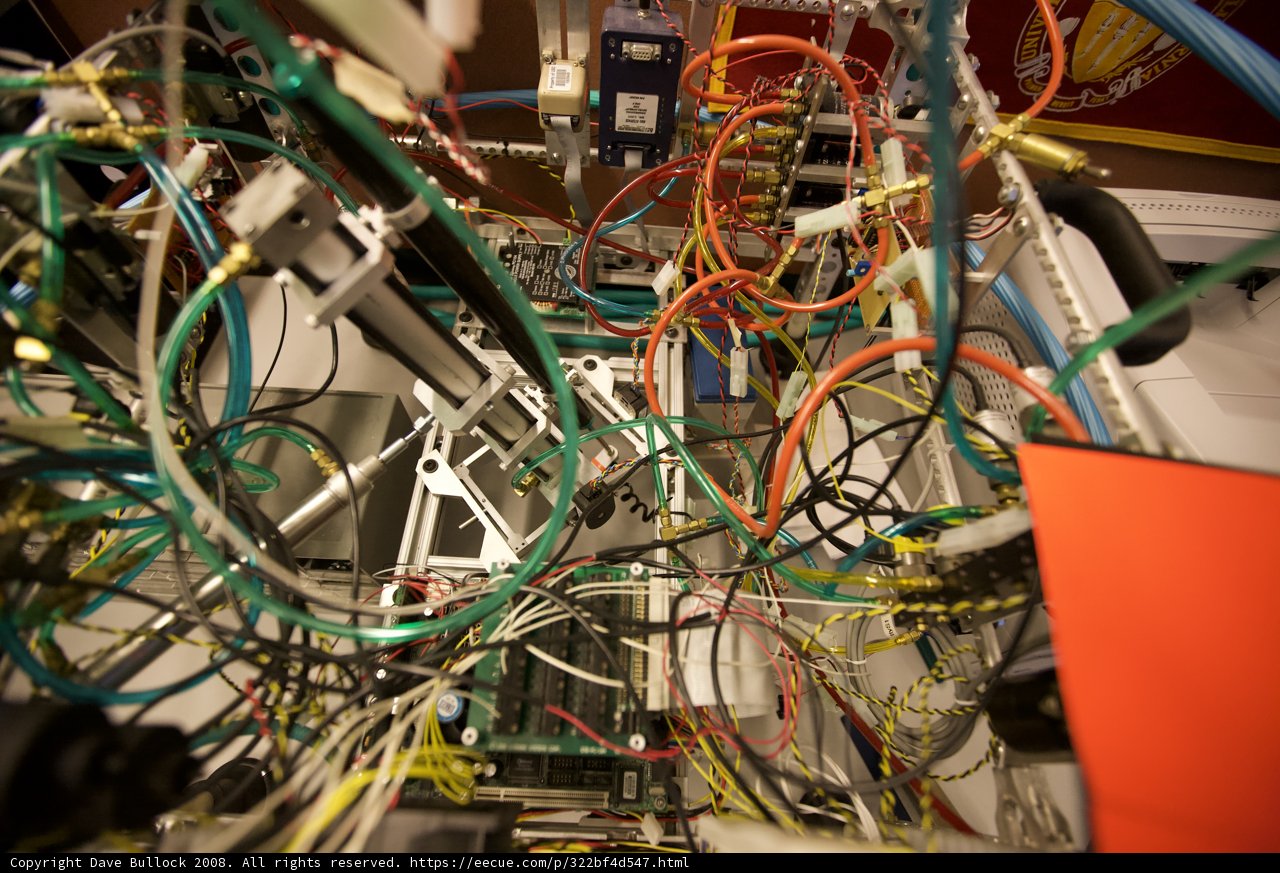 Maze of Wires and Cables