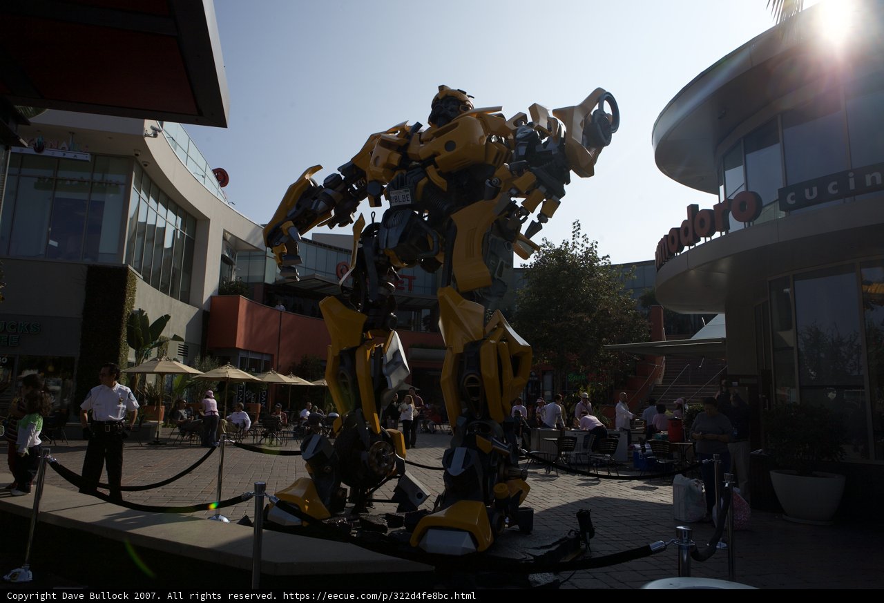 Bold and Beautiful Robot Statue in the Heart of the City