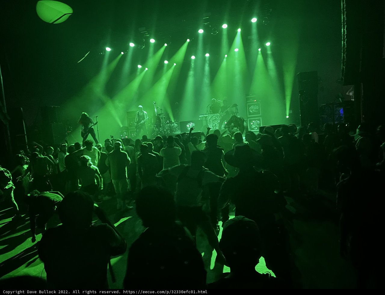 Green Spotlight on a High-Octane Concert