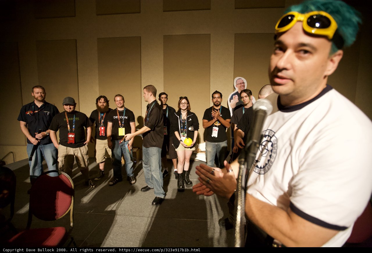 Green-haired Man Takes Center Stage