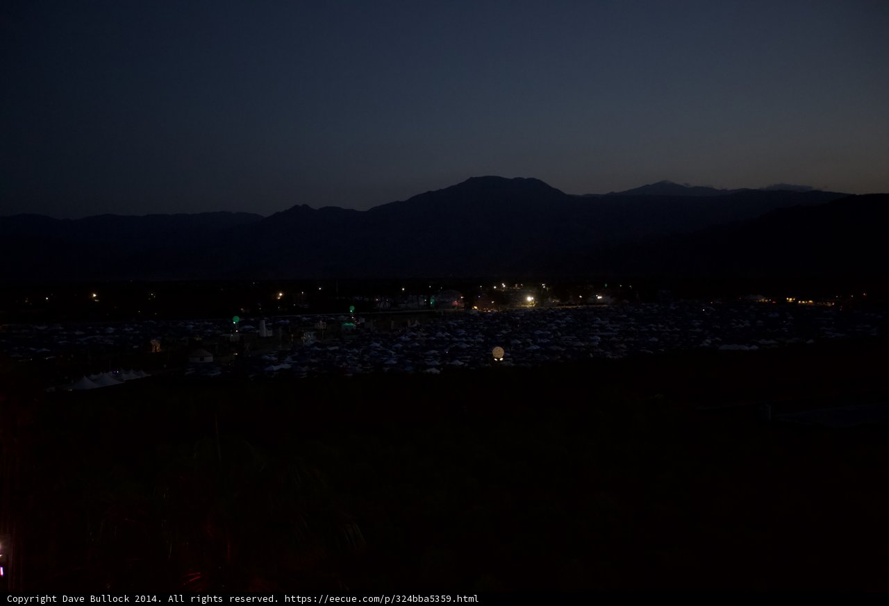 Mountain Campground Under the Starry Sky