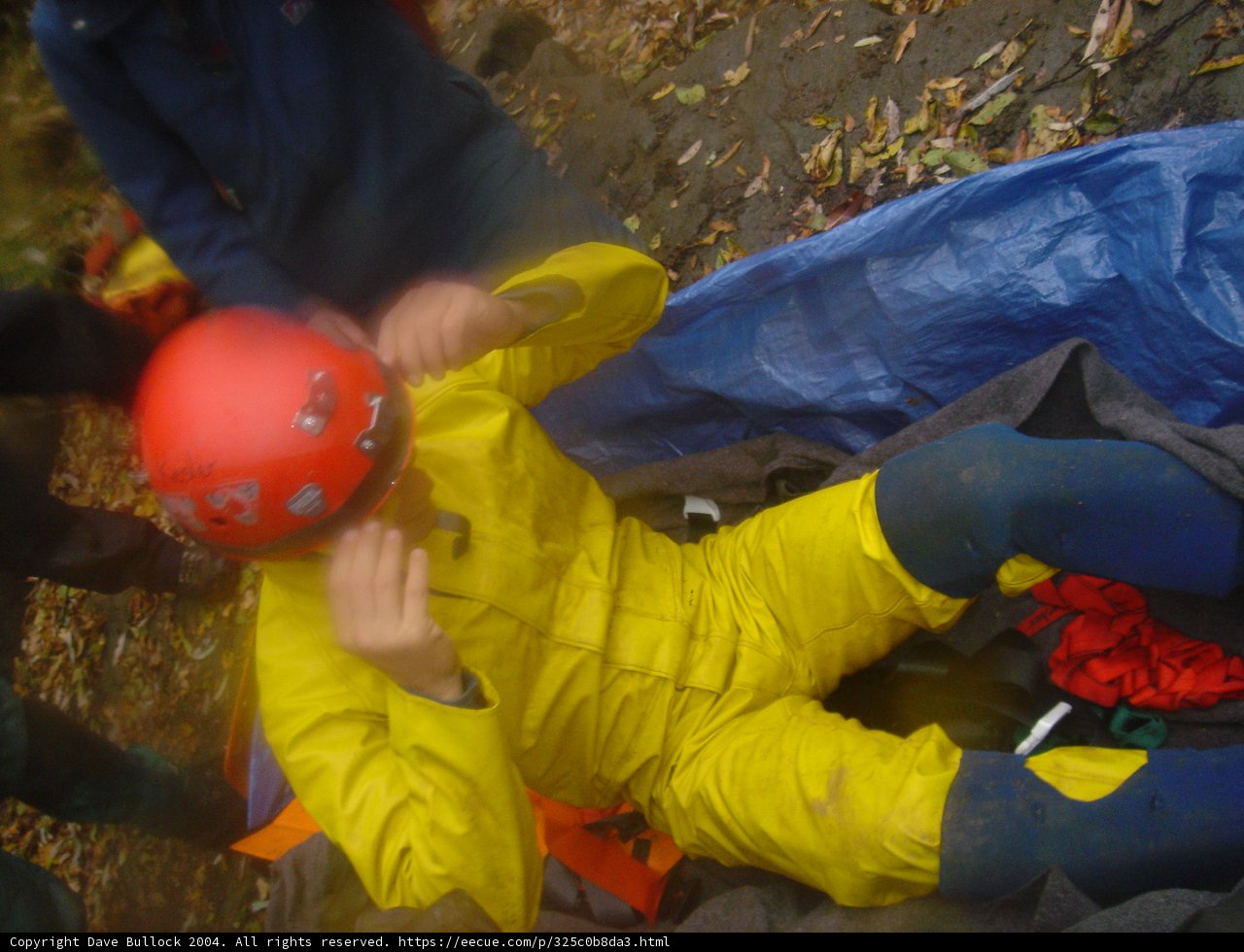 Yellow Rain Suit Worker