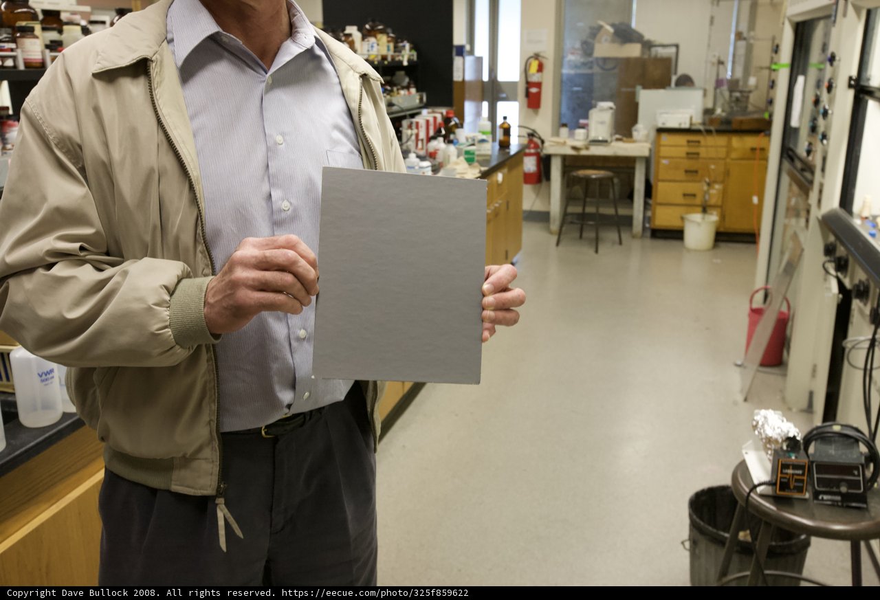 Scientist Analyzes Plywood Composition