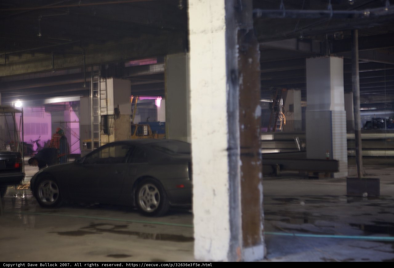 Purple Parked Coupe
