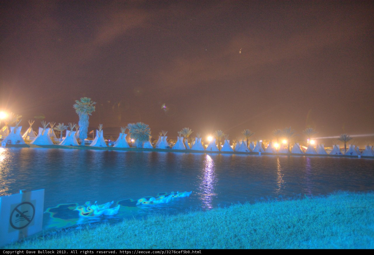 Resort Lake at Night