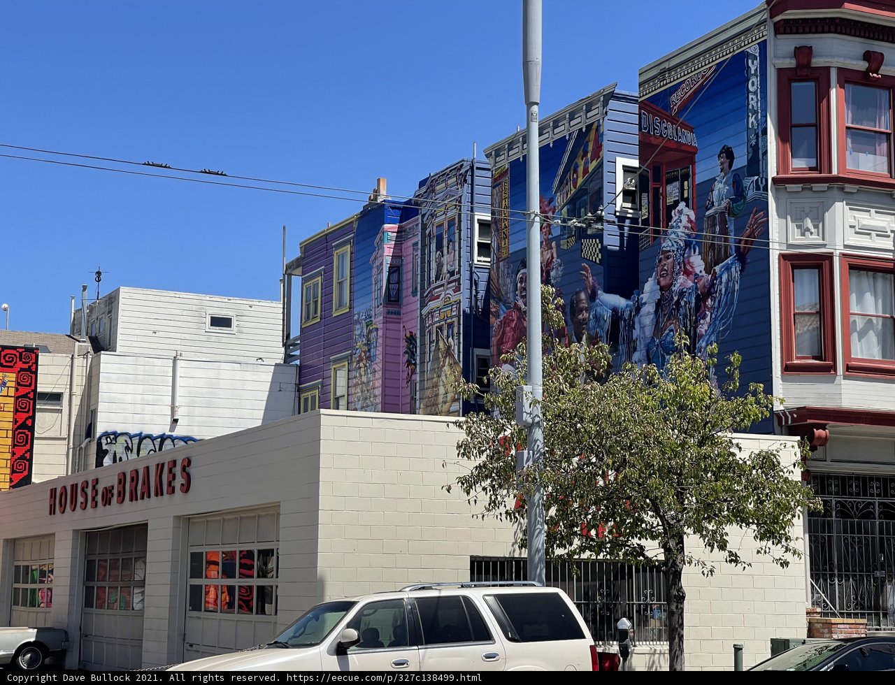 Mural on Urban Building in San Francisco