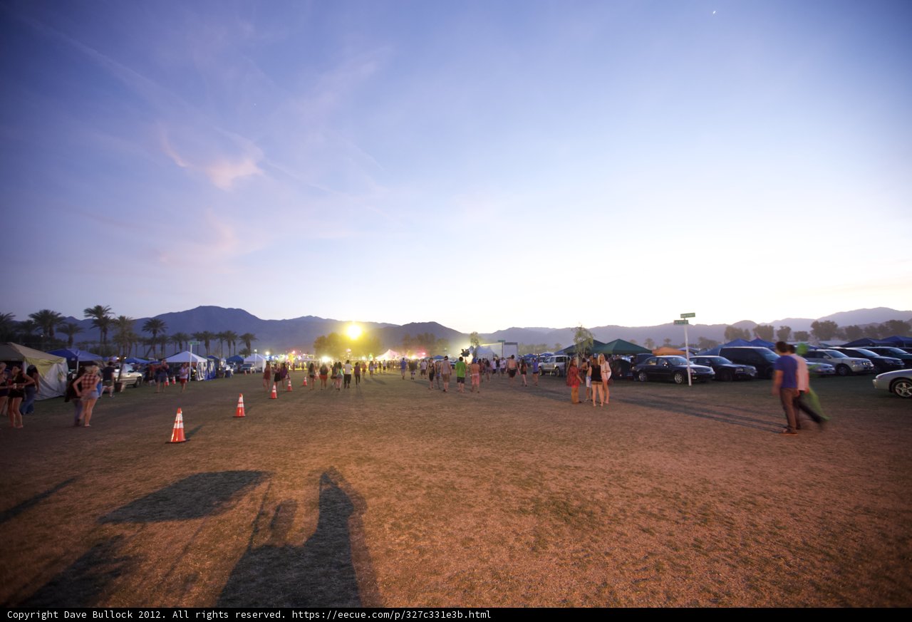 Crowd at Coachella Festival