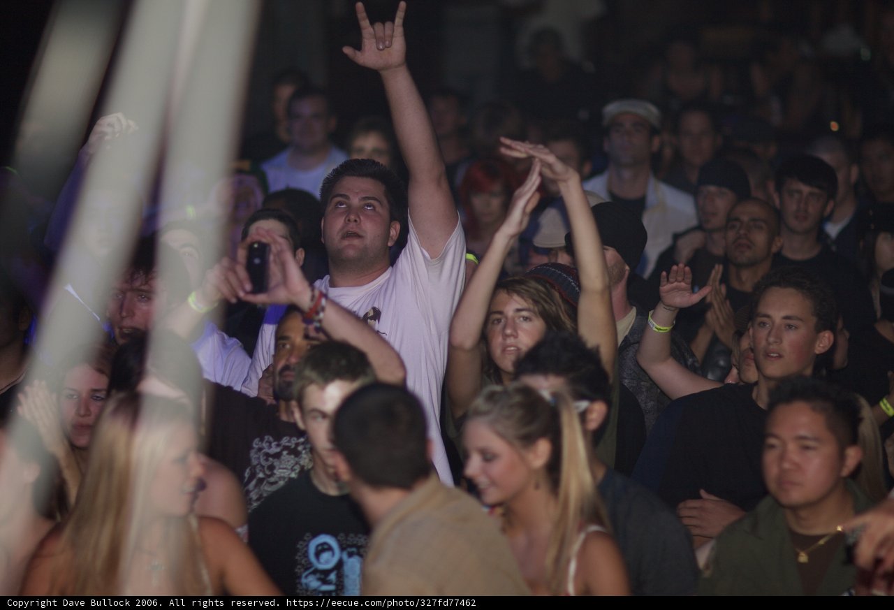 Energized Crowd at Nightclub Concert