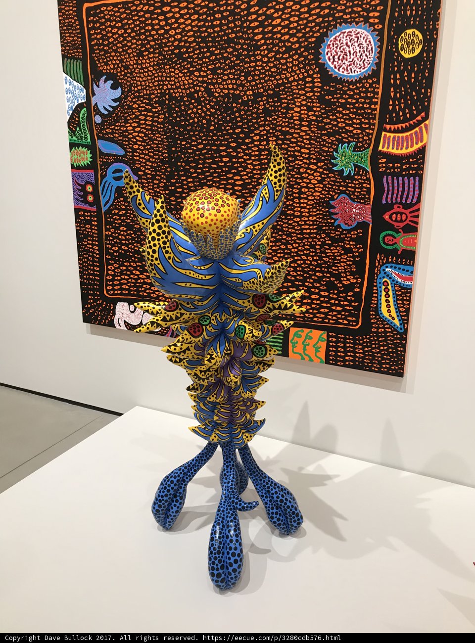 Vibrant Sculpture in the Gallery