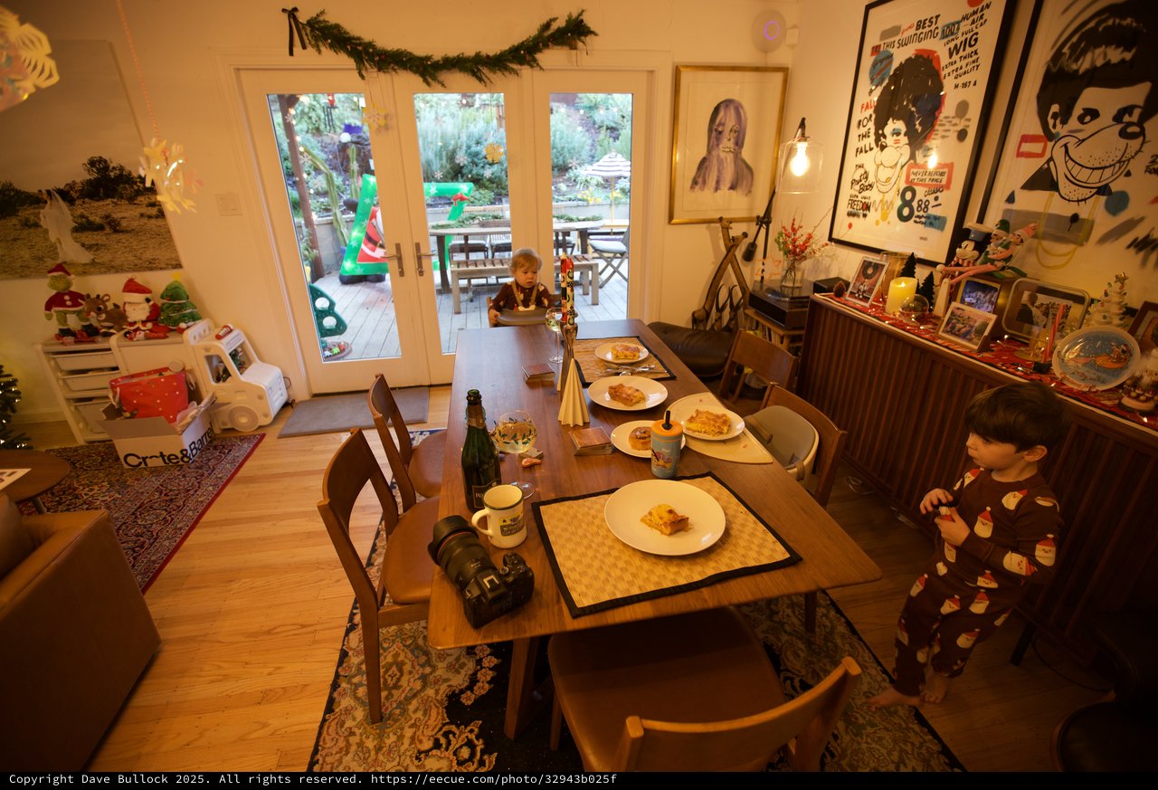 Christmas Morning Breakfast with Family at Home