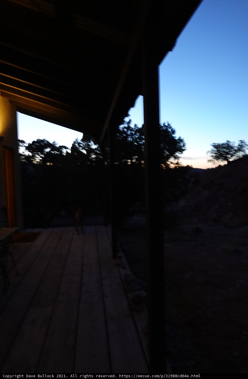 Sunset View from the Wooden Porch