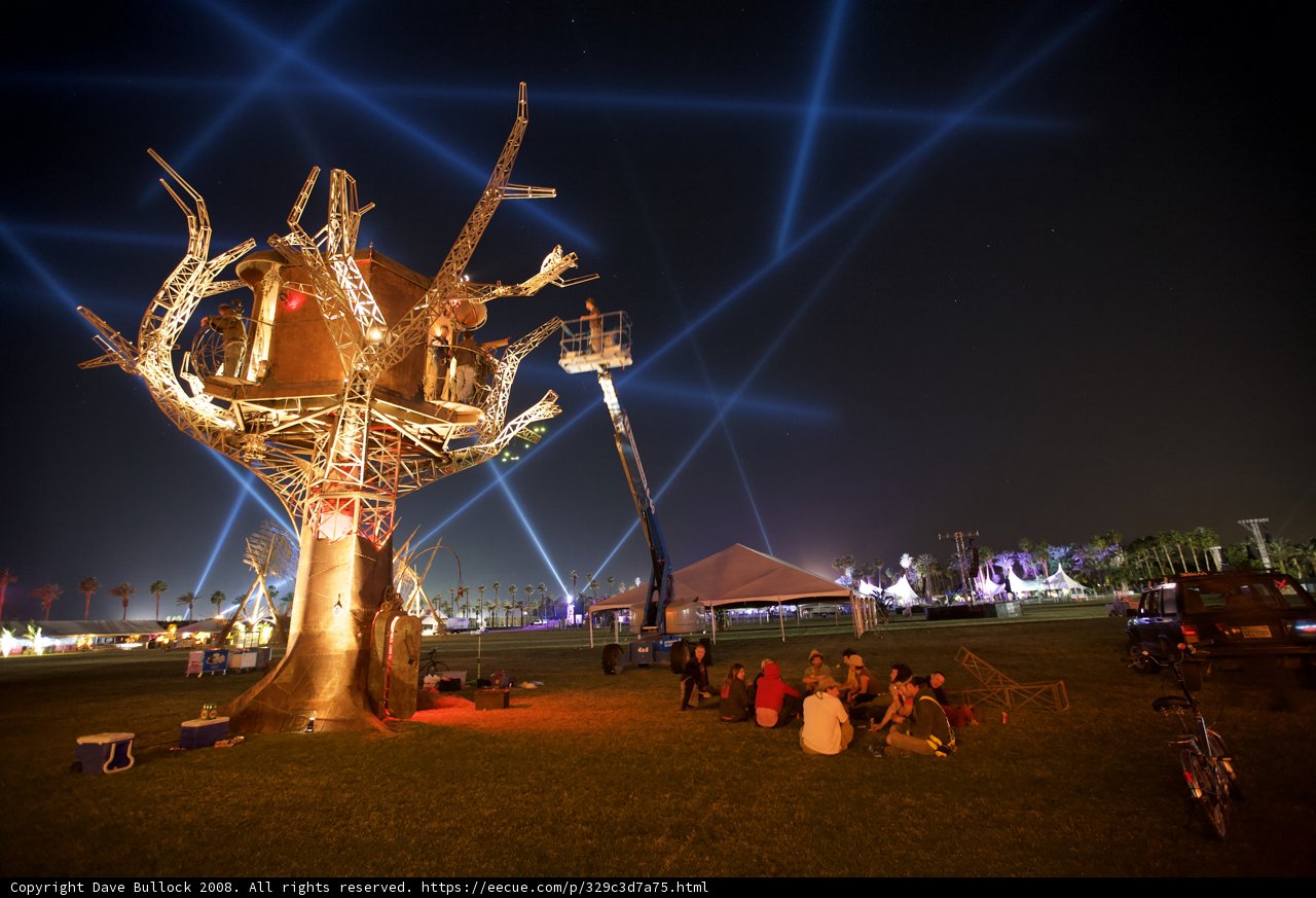 Tree Lighting at Coachella