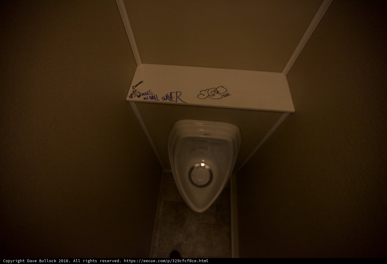 Graffiti at Coachella Restroom