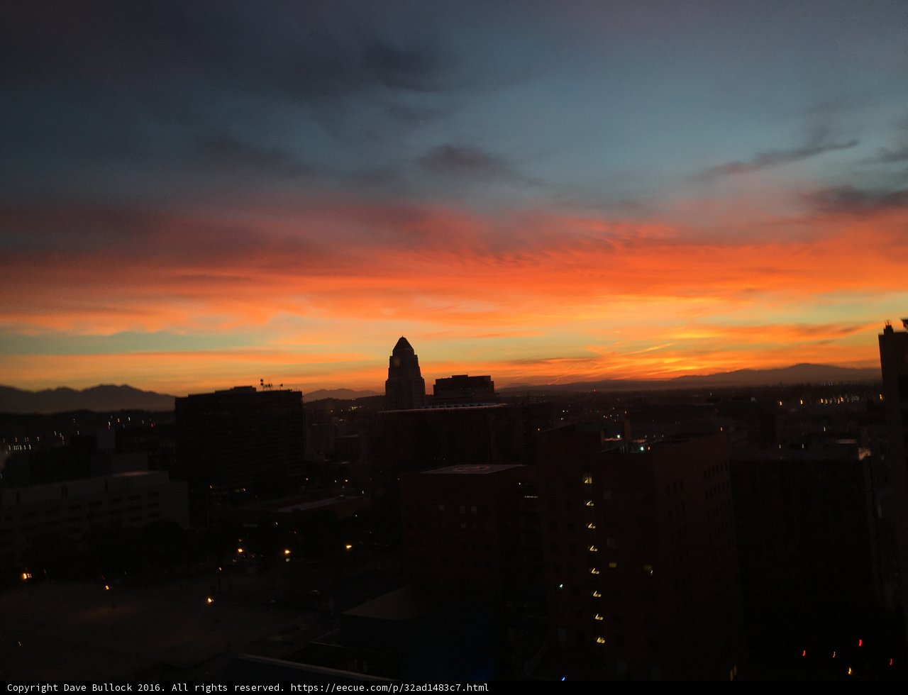 Sunset Over the Urban Landscape