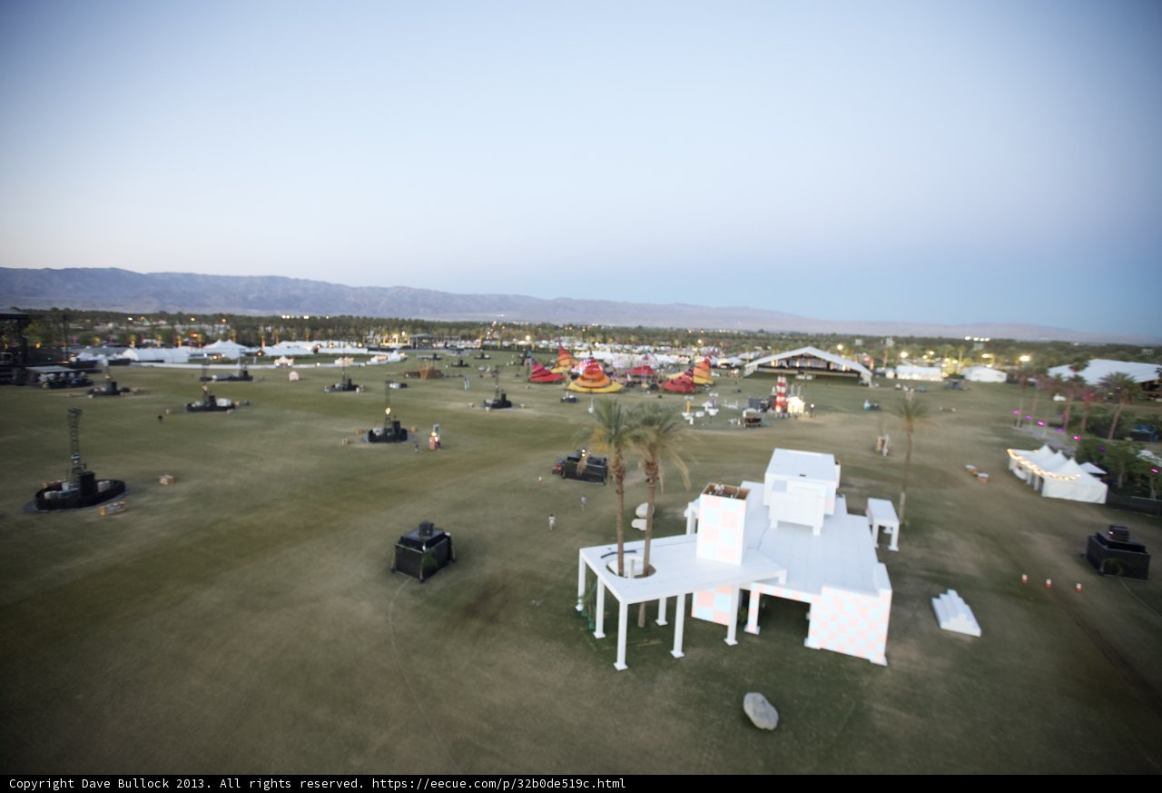 Aerial View of Coachella Weekend 2 Setup