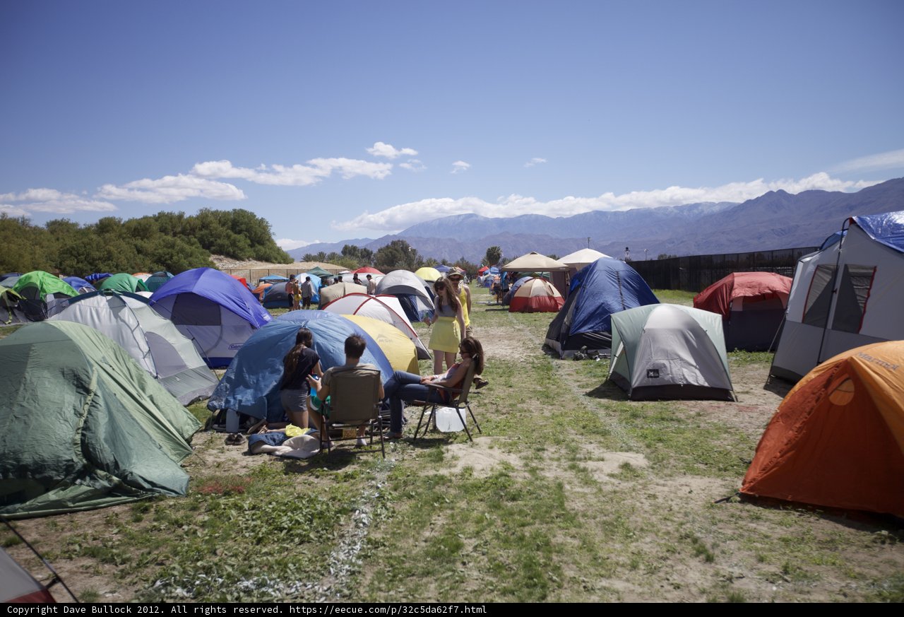 Camping with Friends at Coachella