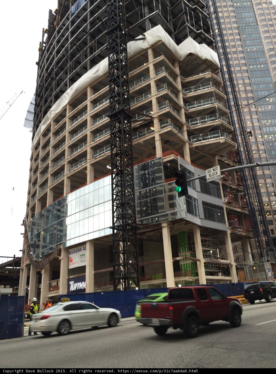 Wilshire Grand with Red Truck