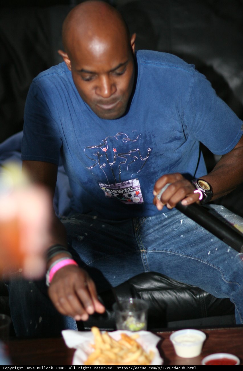 MC Q Takes a Break on the Funky Couch