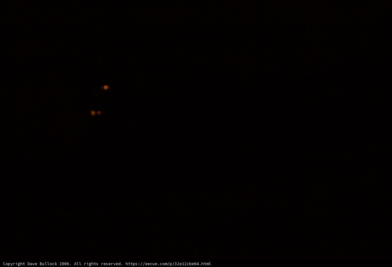Dark Night Sky with Distant Lights