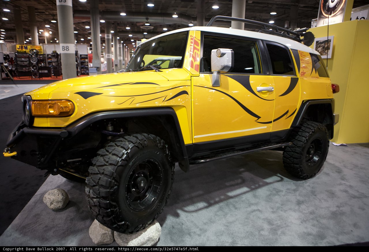 Adventure awaits with this Yellow Jeep