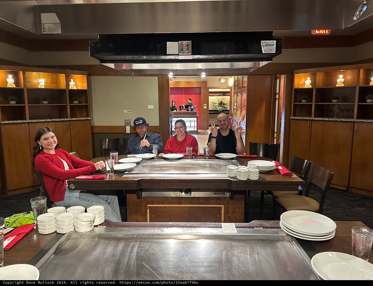 Family Dining at Japanese Teppanyaki Restaurant