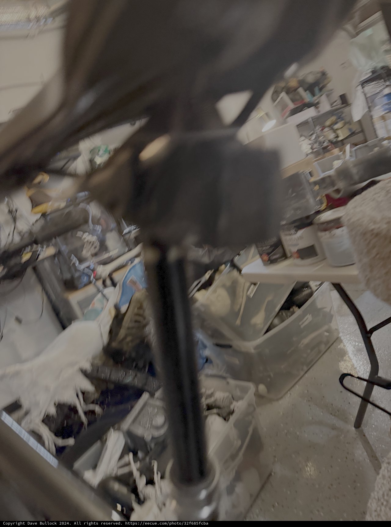 Motion-Blurred Workshop or Studio Interior