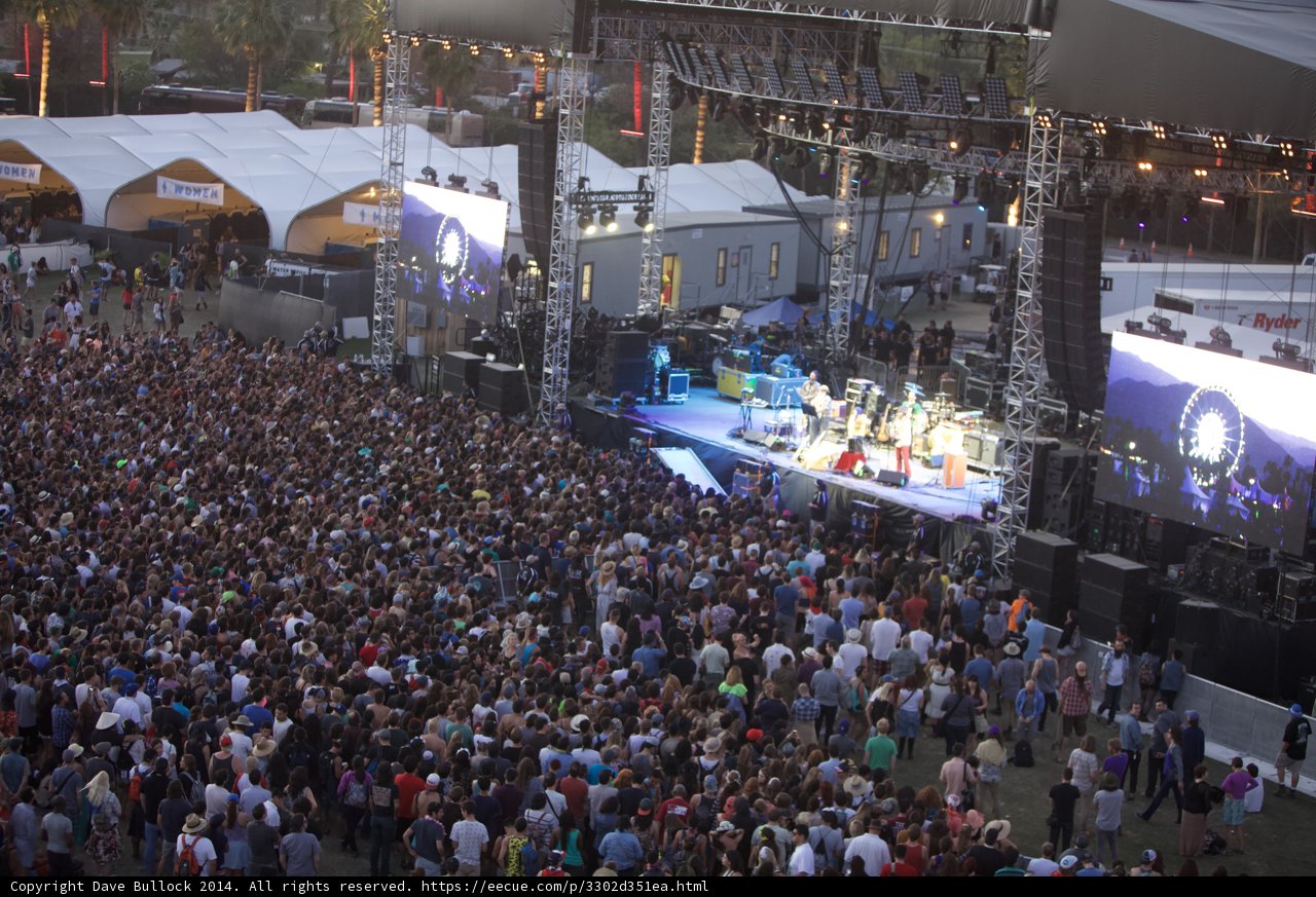 A Sea of Partygoers at Coachella Music Festival