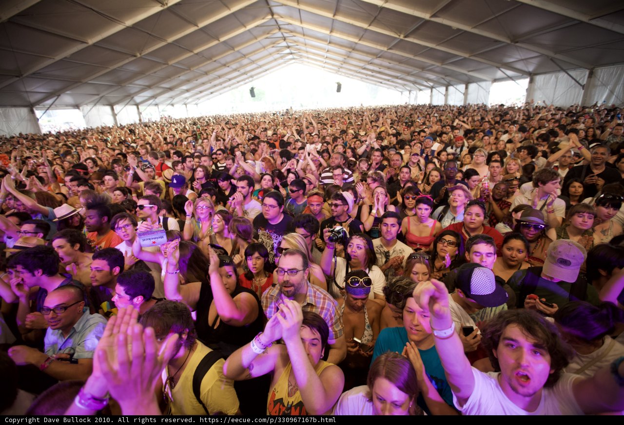 Urban Crowd at Coachella Music Festival