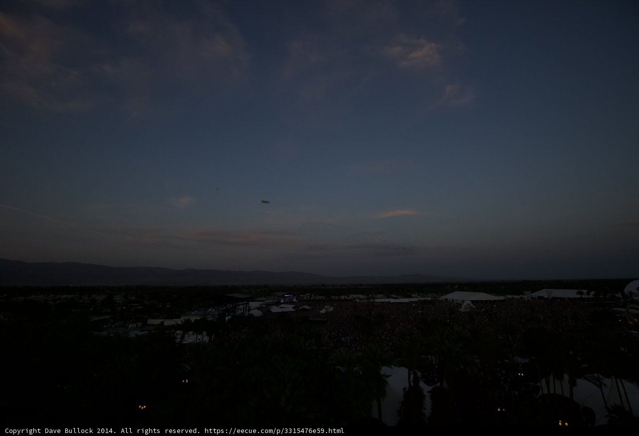 A Plane Soaring over the Glowing Desert
