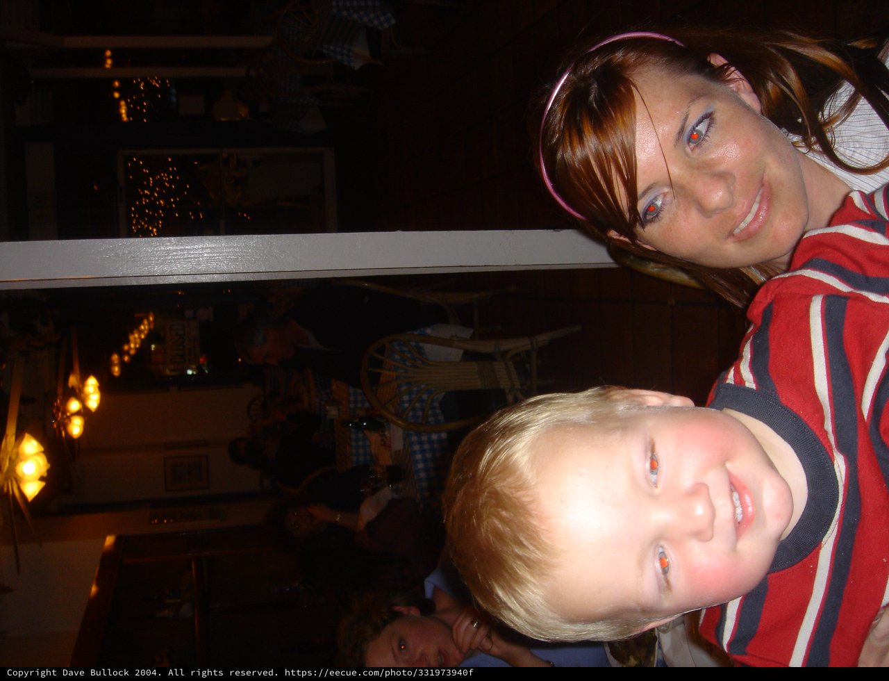 Mother and Young Son Share a Warm Moment