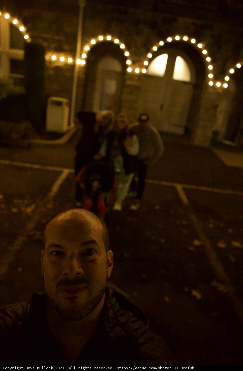Urban Adventure: Night-time Selfie in Downtown Sonoma