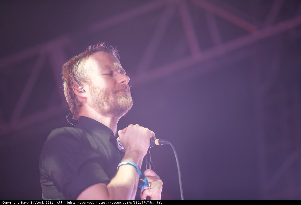 Matt Berninger rocks the mic at Coachella 2011