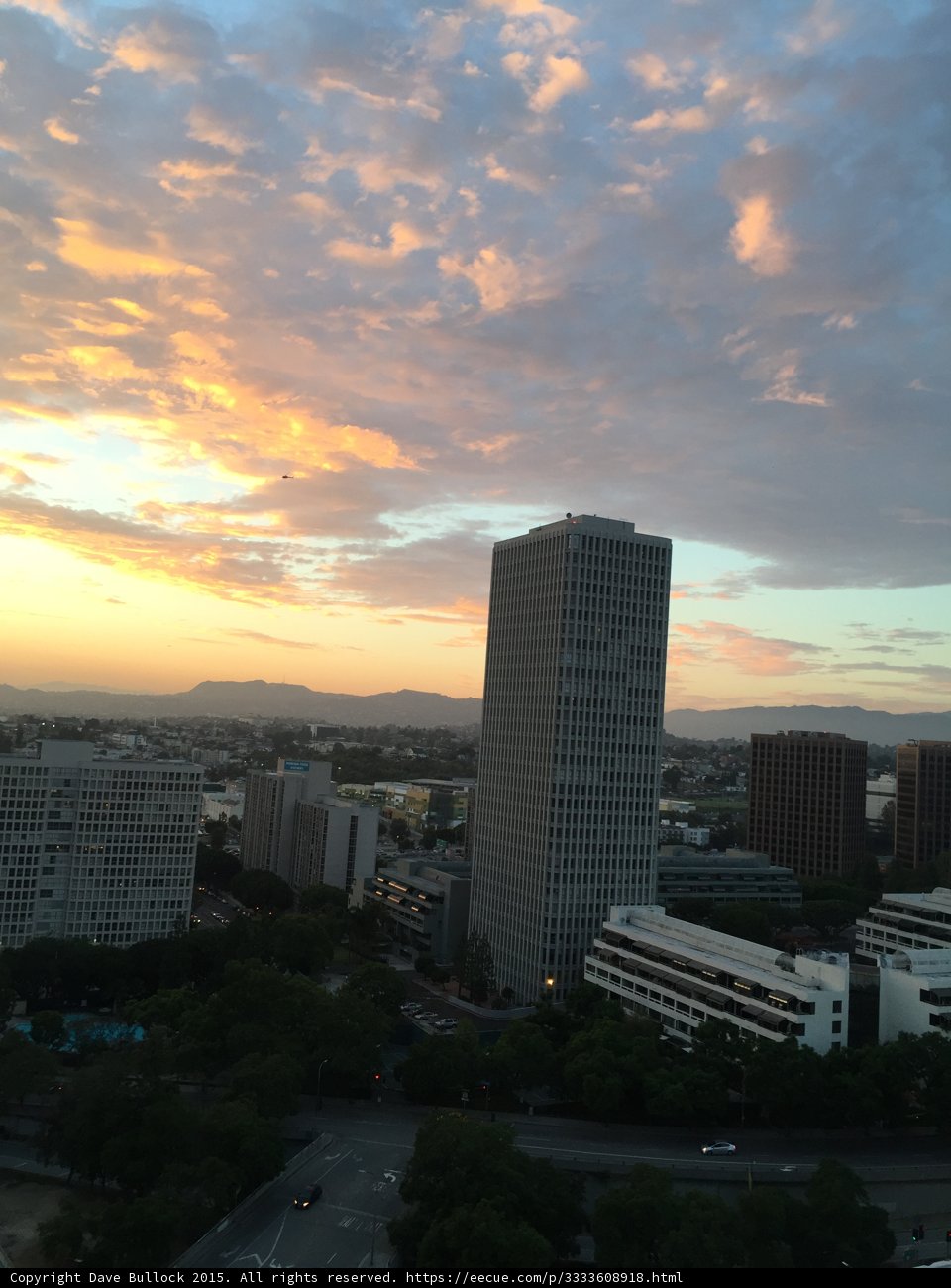 Urban Sunset View From The Broad