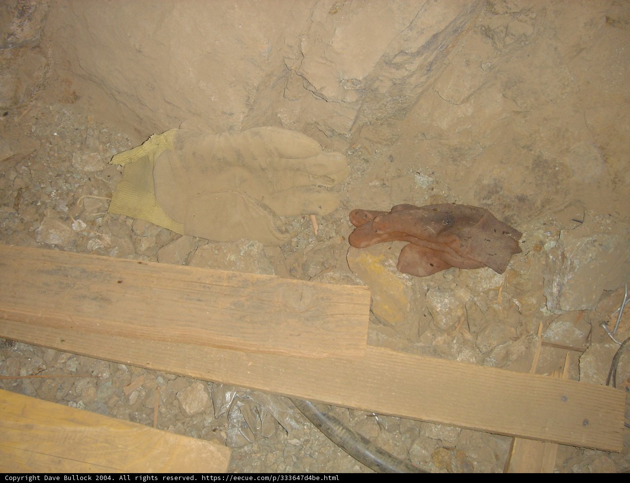 A Pair of Gloves Resting on a Piece of Slate