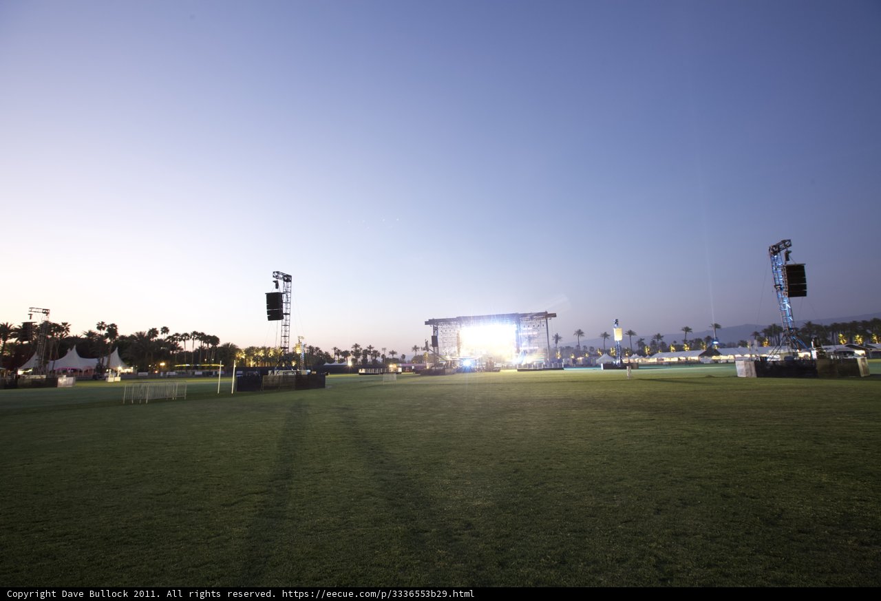 Coachella Stage under the Blue Sky