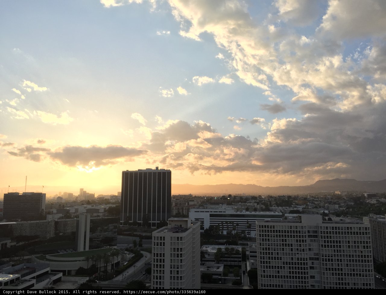 Sunset over the City of Angels